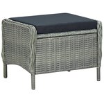 vidaXL Ensemble à manger de jardin 5 Pièces Gris clair