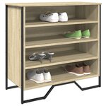 vidaXL Armoire à chaussures chêne sonoma 80x38x78 cm bois d'ingénierie