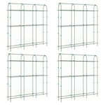 vidaXL Treillis de jardin pour plantes grimpantes 4 Pièces forme en U