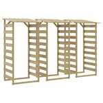 vidaXL Pergolas avec toits 3 Pièces 100x90x200 cm Bois de pin imprégné
