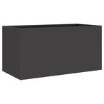vidaXL Jardinière noir 62x30x29 cm acier laminé à froid