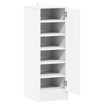 vidaXL Armoire à chaussures Blanc 32x35x92 cm Aggloméré