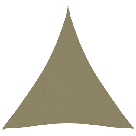 vidaXL Voile de parasol tissu oxford triangulaire 3x4x4 m beige
