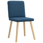 vidaXL Chaises à manger lot de 4 bleu tissu