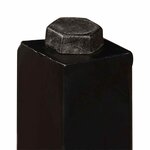 vidaXL Ensemble de bar 3 Pièces Bois massif recyclé et cuir véritable