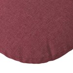 vidaXL Coussins de siège 2 Pièces Bordeaux Ø60 x 21 cm tissu