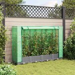 vidaXL Jardinière surélevée avec housse aspect rotin 160x40x123 cm