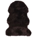 vidaXL Tapis en peau de mouton 60 x 90 cm Marron
