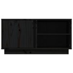 vidaXL Meuble TV Noir 80x35x40 5 cm Bois de pin massif