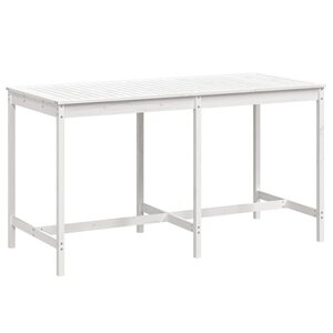 vidaXL Table de jardin blanc 203 5x90x110 cm bois massif de pin