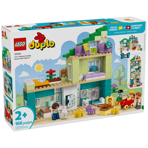 LEGO DUPLO La maison familiale moderne 3-en-1 10470  166 pièces  dès 2 ans