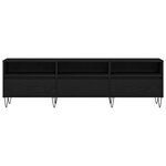 meuble TV vidaXL Noir Chêne 150x30x44 5 cm en bois d'ingénierie