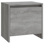 vidaXL Table de chevet Sonoma gris 45x34x44 5 cm bois d'ingénierie