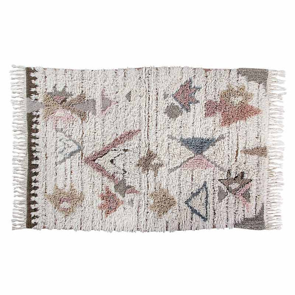 Tapis laine - motifs géométriques - 140 x 200 cm