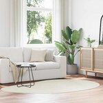 vidaXL Tapis HUARTE Crème 160 x 230 cm Polyester