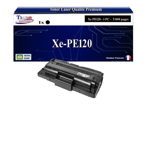 T3AZUR -Toner compatible avec Xerox WorkCentre PE120 (13R00606) - Noir