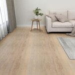 Vidaxl planches de plancher autoadhésives 20 pièces pvc 1 86 m² marron
