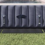 vidaXL Tapis de piscine Noir 550 x 280 cm Géotextile en polyester
