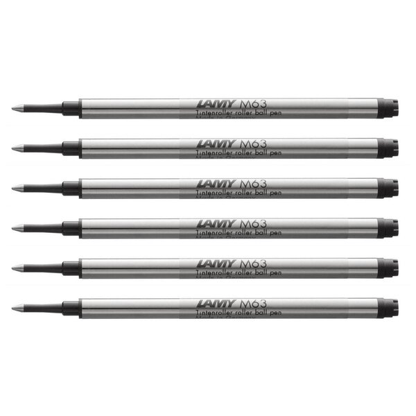 Recharge pour Stylo Roller M63 Pointe Moyenne Noir x 6 LAMY
