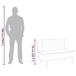 vidaXL Canapé 117x55 5x77 cm Tissu Vert