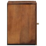 vidaXL Meuble mural Marron miel 38 x 33 x 48 cm Bois de mangue massif