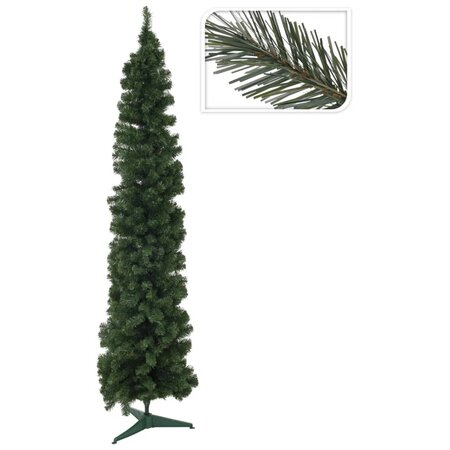 Ambiance arbre de noël artificiel mince 210 cm