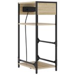 vidaXL Cabinet de chevet avec tiroir Chêne sonoma 40 x 27 x 76 cm