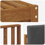 vidaXL Ensembles de canapés avec coussin 6 Pièces Naturel et Anthracite
