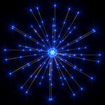 vidaXL Feux d'artifice de Noël d'extérieur 10 Pièces Bleu 20 cm 1400 LED