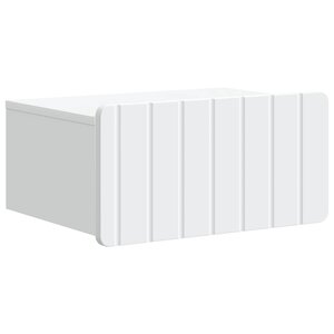 vidaXL Cabinet de chevet mural avec tiroir Blanc 49 x 34 5 x 24 cm
