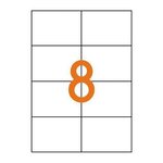 Etiquettes Autocollantes Jet/Las/Co Blanc 105X74 0