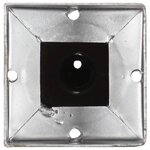 vidaXL Piquets au sol 6 Pièces Argenté 9x9x56 cm Acier galvanisé