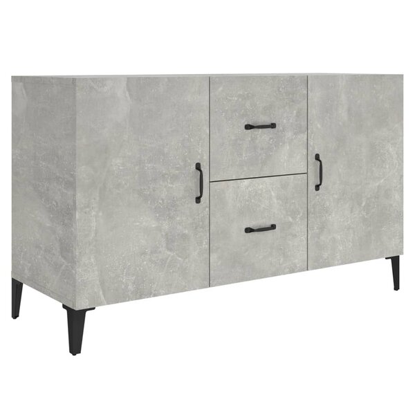 vidaXL Buffet gris béton 100x36x60 cm bois d'ingénierie