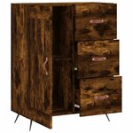 vidaXL Buffet chêne fumé 69 5x34x90 cm bois d'ingénierie