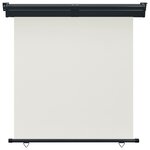 vidaXL Auvent latéral de balcon 165x250 cm Crème