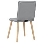 vidaXL Chaises à manger lot de 6 gris clair tissu