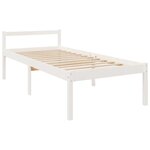 vidaXL Lit pour personne âgée et tête de lit 90x200 cm bois massif