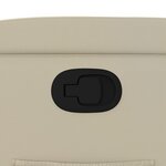 vidaXL Fauteuil inclinable Crème Similicuir