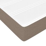 vidaXL Matelas de lit à ressorts ensachés fermeté moyenne Taupe 140x200x20 cm Tissu