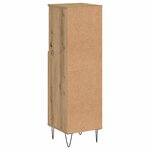 vidaXL Armoire de salle de bain chêne artisanal 30x30x100 cm