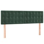 vidaXL Sommier à lattes de lit et matelas Vert foncé 140x200cm Velours
