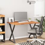 vidaXL Dessus de bureau 110x80x2 5 cm rectangulaire bois massif acacia