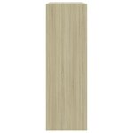 vidaXL Bibliothèque Blanc chêne Sonoma 60x24x74 5 cm Bois d'ingénierie