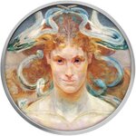 Pièce de monnaie en Argent 500 Francs g 10 Millésime 2024 170th Anniversary of Jacek Malczewski MEDUSA