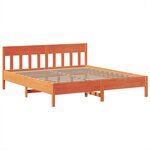 vidaXL Cadre de lit sans matelas cire marron 180x200cm bois pin massif