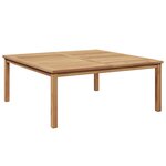 vidaXL Table basse Marron 110 x 110 x 45 cm Bois de teck massif
