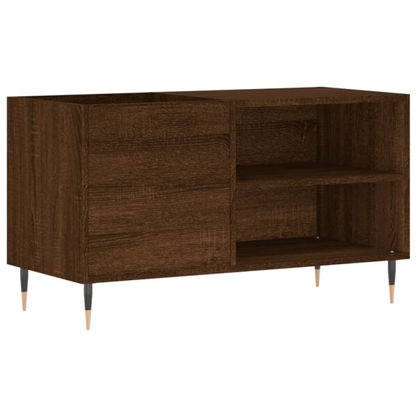vidaXL Armoire à disques chêne marron 85x38x48 cm bois d'ingénierie