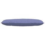 vidaXL Coussin de Dos Bleu denim 120 x 19 x 50 cm tissu