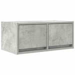 vidaXL Meuble TV gris béton 60x31x25 5 cm bois d'ingénierie
