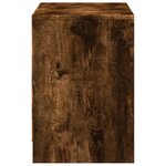 vidaXL Meuble TV avec LED chêne fumé 100x34x50 cm bois d'ingénierie